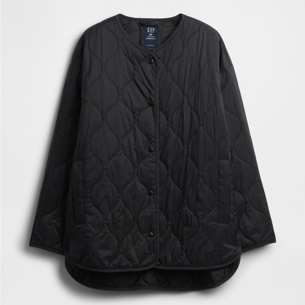 GAP Recycled Lightweight Oversized Quilted Liner Jacket - Large Petite - NWT
